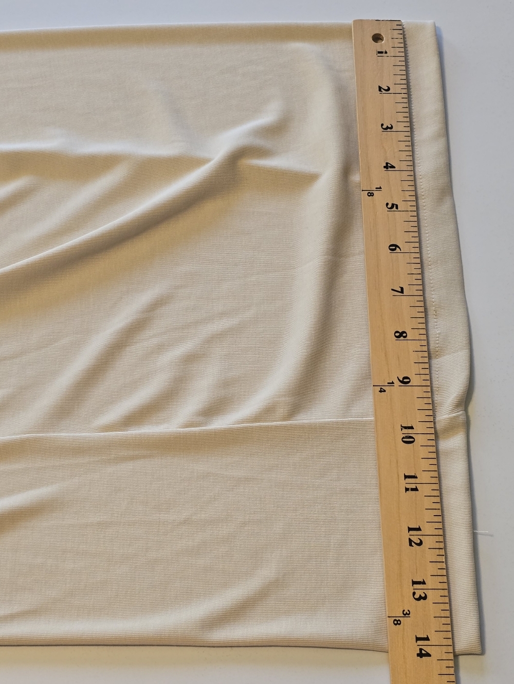 OGL Palazzo Pants Womens Large Beige Wide Leg Pleated Stretch Clean Girl NWT - Picture 8 of 8